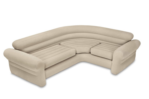 Надувной угловой диван Corner Sofa, 257х203х76 см (Intex 68575)
