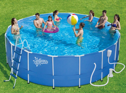 Каркасный бассейн Polygroup Summer Escapes 488х132 см + ф/насос 3000 л/ч