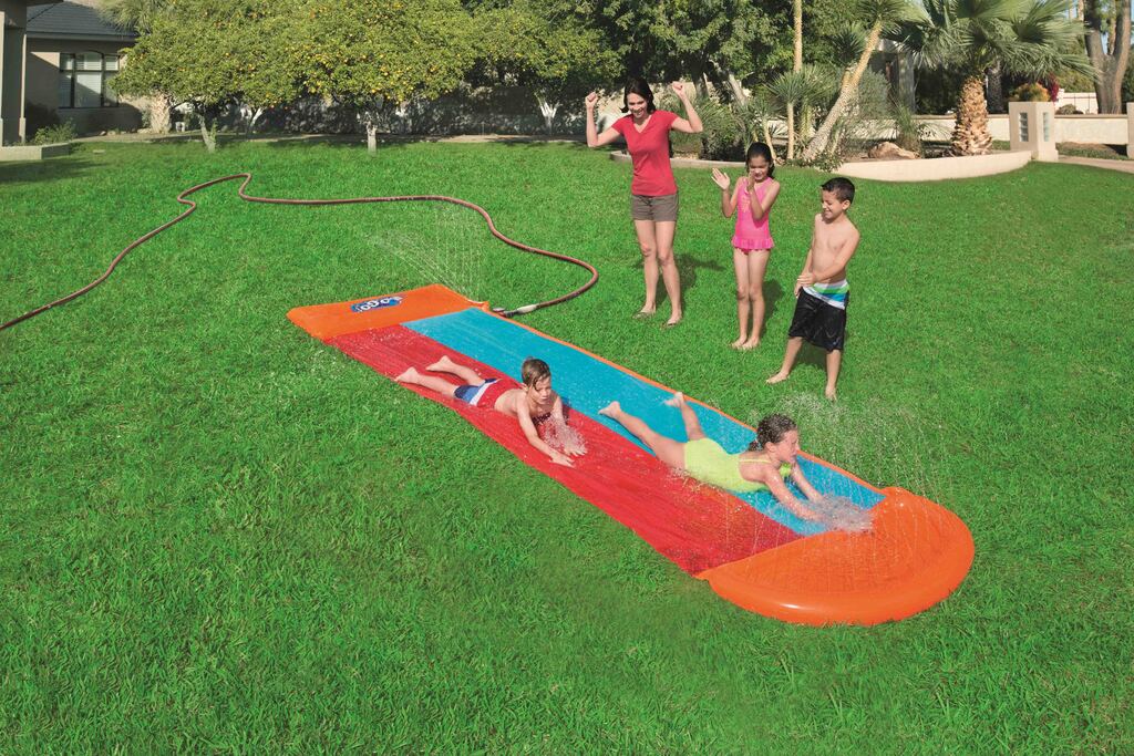 игровой бассейн "солнышко" с горкой, 237 х 201 см bestway. водная дорожка для детей для дачи. дорожка для скольжения bestway 549 см. горка h2o go. водяные дорожки заменить на управление.