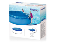 Тент для бассейнов с надувным бортом Bestway Fast Set Pools 457 см (d 495 с