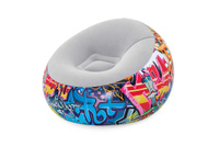 Надувное кресло Inflate-A-Chair Graffiti, 112x112x66 см (Bestway 75075 BW)
