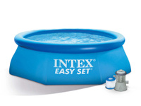 Бассейн надувной Intex Easy Set 244х61 см + фильтр-насос 1250 л/ч (28108)