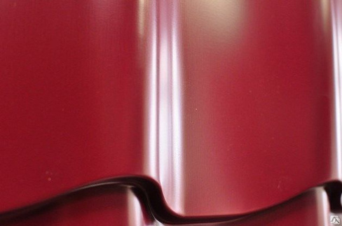 Металлочерепица Супермонтеррей Полиэстер 0.5 RAL 3005 Красное вино