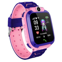 Детские умные часы Smart Baby Watch Q12 25 мм GPS, розовый/фиолетовый