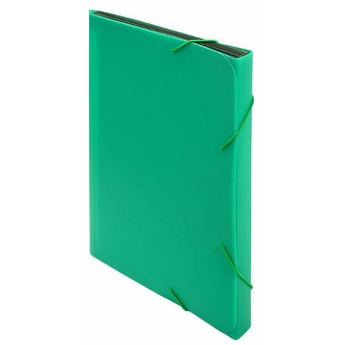 Портфель Бюрократ -BPR6GRN, 6 отд., A4, пластик, 0.7мм, зеленый 18 шт./кор.