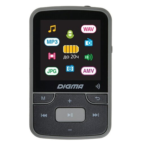 MP3-плеер DIGMA Z4 16 ГБ, Bluetooth, RU, черный Digma