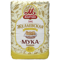 Мука Мартин пшеничная Желаевская элитная, 2 кг, 6 шт.