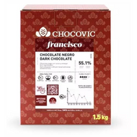 Шоколадная масса темная Chocovic Francisco 55,1% диски, 1,5 кг