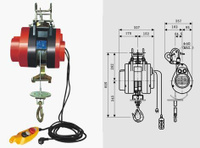 Лебедка электрическая HXS-250F г/п 250 кг в/п 30м Euro-lift.ru