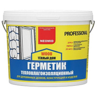 Герметик строительный NEOMID теплый ДОМ WOOD PROFESSIONAL Дуб - 15 кг