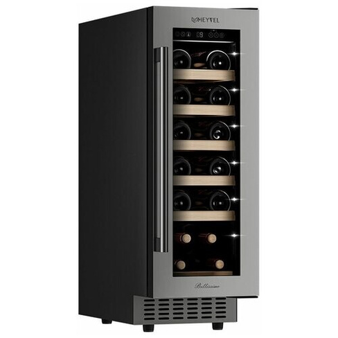 Винный холодильный шкаф Meyvel MV19-KST1 компрессорный (встраиваемый / отдельностоящий холодильник для вина на 19 бутыло