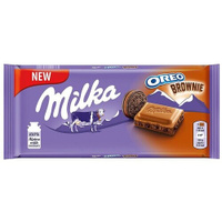 Шоколад Milka Oreo Brownie молочный, 100 г