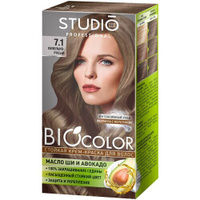 Essem Hair Studio Professional BioColor стойкая крем-краска для волос, 7.1 Пепельно-русый