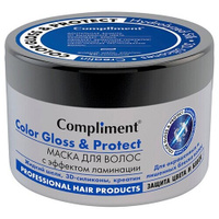 Compliment Маска для волос Color Gloss & Protect, 500 г, 500 мл, 2 уп., банка