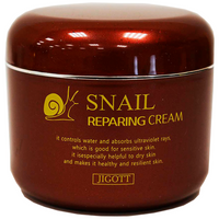 Jigott Snail Reparing Cream Восстанавливающий крем для лица с муцином улитки, 100 мл