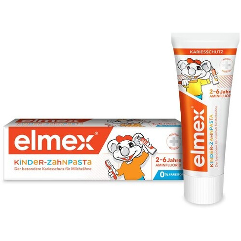 Зубная паста Elmex для детей от 2 до 6 лет, 50 мл, белый Colgate-Palmolive