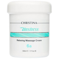 Christina Unstress Relaxing Massage Cream Расслабляющий массажный крем (шаг 6a) для лица, шеи и декольте, 500 мл