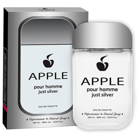 Apple Parfums туалетная вода Apple pour Homme Just Silver, 100 мл, 300 г