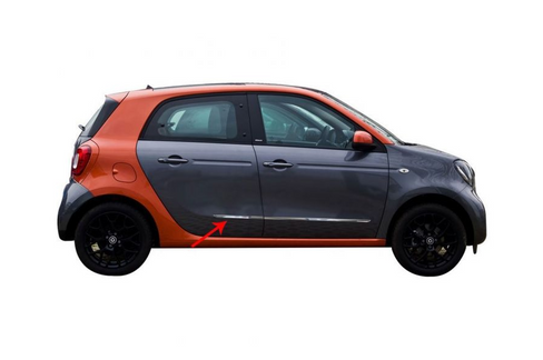 Молдинг дверной Omsa Mercedes Smart 2014+ (4 шт, сталь)