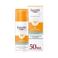 Eucerin - Солнцезащитный гель-крем для проблемной кожи лица SPF 50+, 50 мл