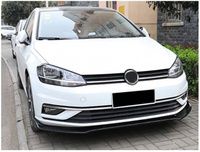 Юбка переднего бампера Plus V2 Omsa (ABS-пластик) Volkswagen Golf 7 2012+