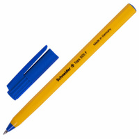 Ручка шариковая SCHNEIDER "Tops 505 F", СИНЯЯ, корпус желтый, узел 0,8 мм, линия письма 0,4 мм, 150503