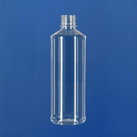 Бутылка 500 мл, горло 38/415 мм, ПЭТ, конический скат горла, прозрачная, без крышки, 100 шт/упак