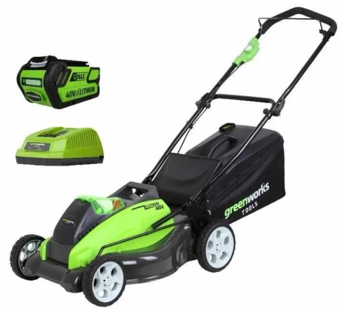 Газонокосилка Greenworks G40LM45K3, 2500107UE, 40V, 45 см3