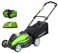 Газонокосилка Greenworks G40LM45K3, 2500107UE, 40V, 45 см3