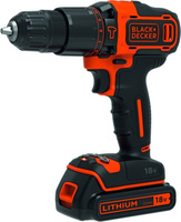 Дрель-шуруповерт аккумуляторный Black+Decker BDCHD18KB