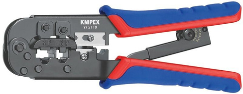 Инструмент для опрессовки штекеров (6, 8 -полюсный) 190 мм KNIPEX