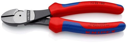 Кусачки 180 мм боковые силовые KNIPEX, KN-7402180