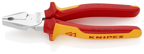 Пассатижи диэлектрический KNIPEX KN-0206180 180 мм 1000 V