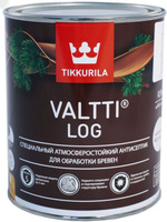 TIKKURILA Valtti Log Base EC антисептик для обработки брёвен прозрачный под колеровку (0,9л)
