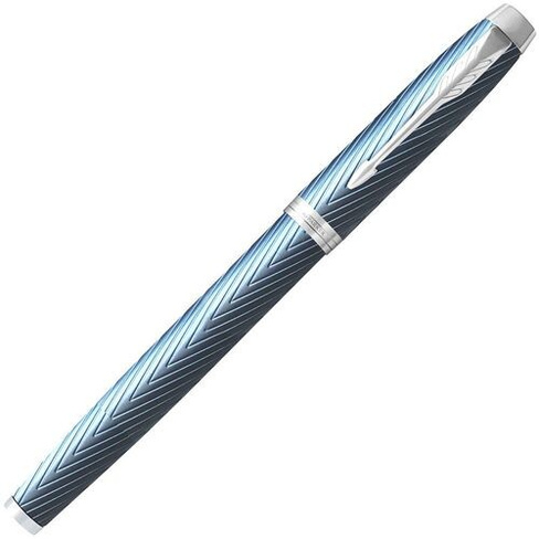 Ручка роллер Parker IM Premium T318 (CW2143648) Blue Grey CT F чернила черн. подар.кор.