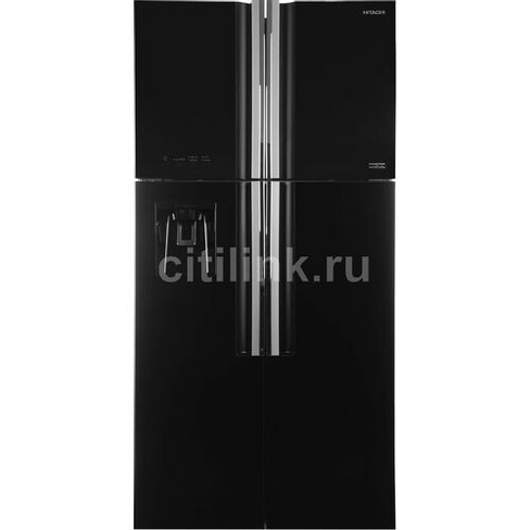 Холодильник двухкамерный Hitachi R-W660PUC7X GBK инверторный черный