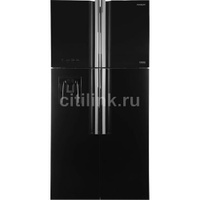 Холодильник двухкамерный Hitachi R-W660PUC7X GBK инверторный черный