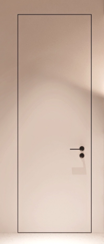 Дверь скрытого монтажа межкомнатная с алюминиевым профилем 2100х800 мм
