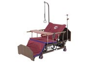 Кровать электрическая Med-Mos DB-11А (ЛДСП, цвет Венге, с боковым переворачиванием, туалетным устройством и функцией «ка