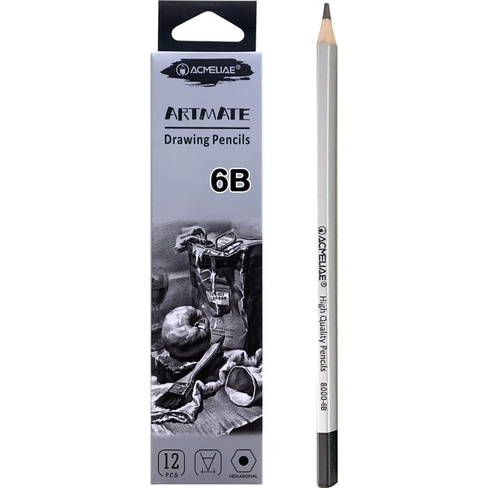 Чернографитный карандаш ACMELIAE 8000-6B EAN