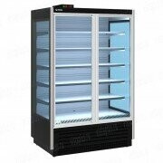 Холодильная горка SOLO 2500 D торговая (с выпаривателем и дверьми)