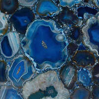 Полудрагоценные камни AGATE BLUE полированный (Слэб 20 мм, 100х100х20 (00000002499))