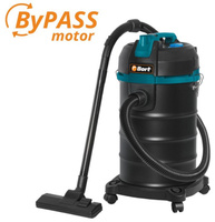 Пылесос строительный BORT BSS-1530 BLACK Пылесос для сухой и влажной уборки Bort