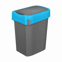 Бак для мусора Бытпласт 434214717 10л (245х196х345) полипропилен с синим ободом Resto