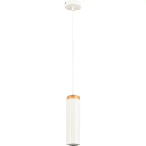Подвесной светильник деревянный Inspire Minaki 1xGU10x42 Вт металл/дерево цвет белый матовый INSPIRE Отсутствует