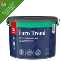 Краска для стен и обоев Tikkurila Euro Trend моющаяся матовая прозрачная база C 9 л TIKKURILA None