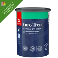 Краска для стен и обоев Tikkurila Euro Trend моющаяся матовая прозрачная база C 0.9 л TIKKURILA None