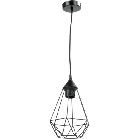 Светильник подвесной Inspire Byron 1 лампа E27x60 Вт, диаметр 16 см, металл, цвет чёрный INSPIRE 78969