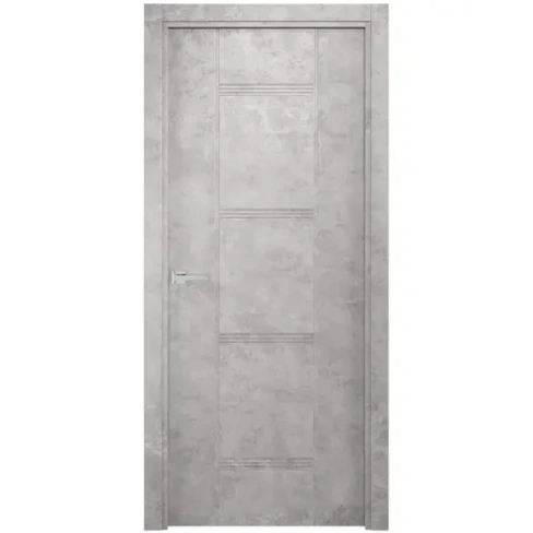 Дверь межкомнатная глухая без замка и петель в комплекте Виктория 70x200 финиш-бумага цвет бетон Без бренда