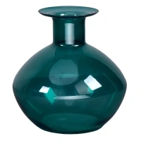Ваза Аквамариновый блюз стекло цвет зеленый 24 см Без бренда None